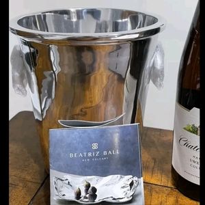 Beatriz Ball large ice bucket with handles NWT